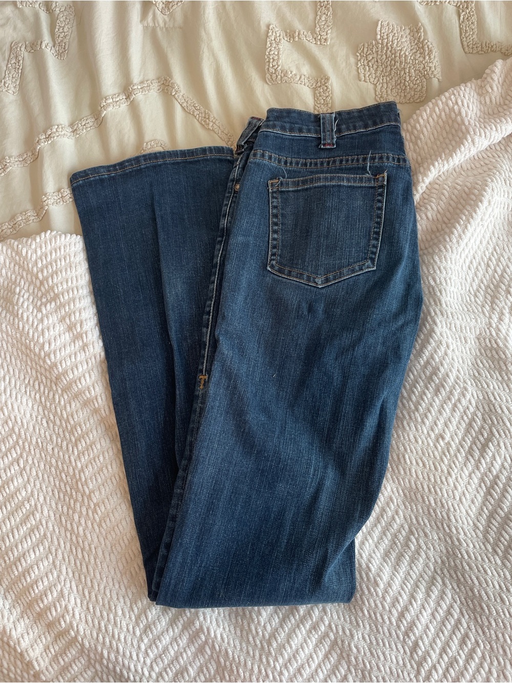 Cowgirl Tuff Women's Bootcut Jeans in Dark Blue Denim